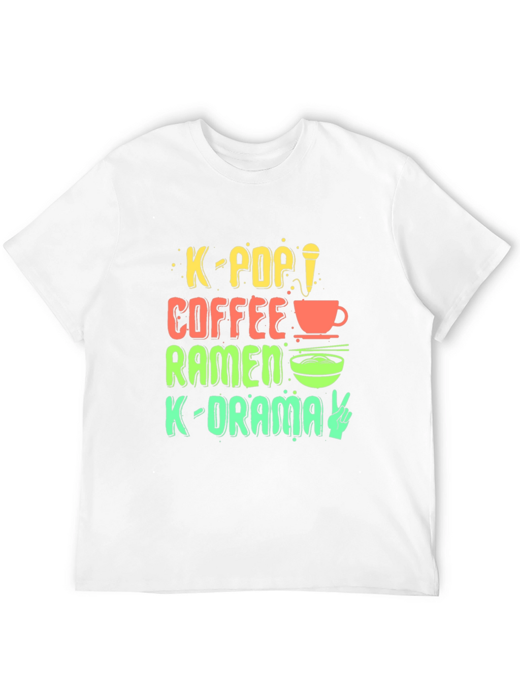 Camiseta K-Pop Café Ramen K-Drama Unisex