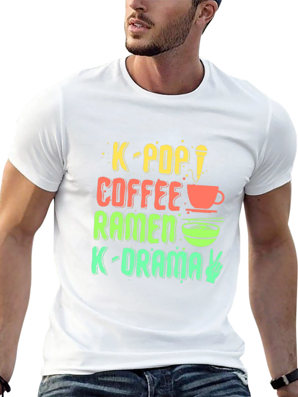 Camiseta K-Pop Café Ramen K-Drama Unisex