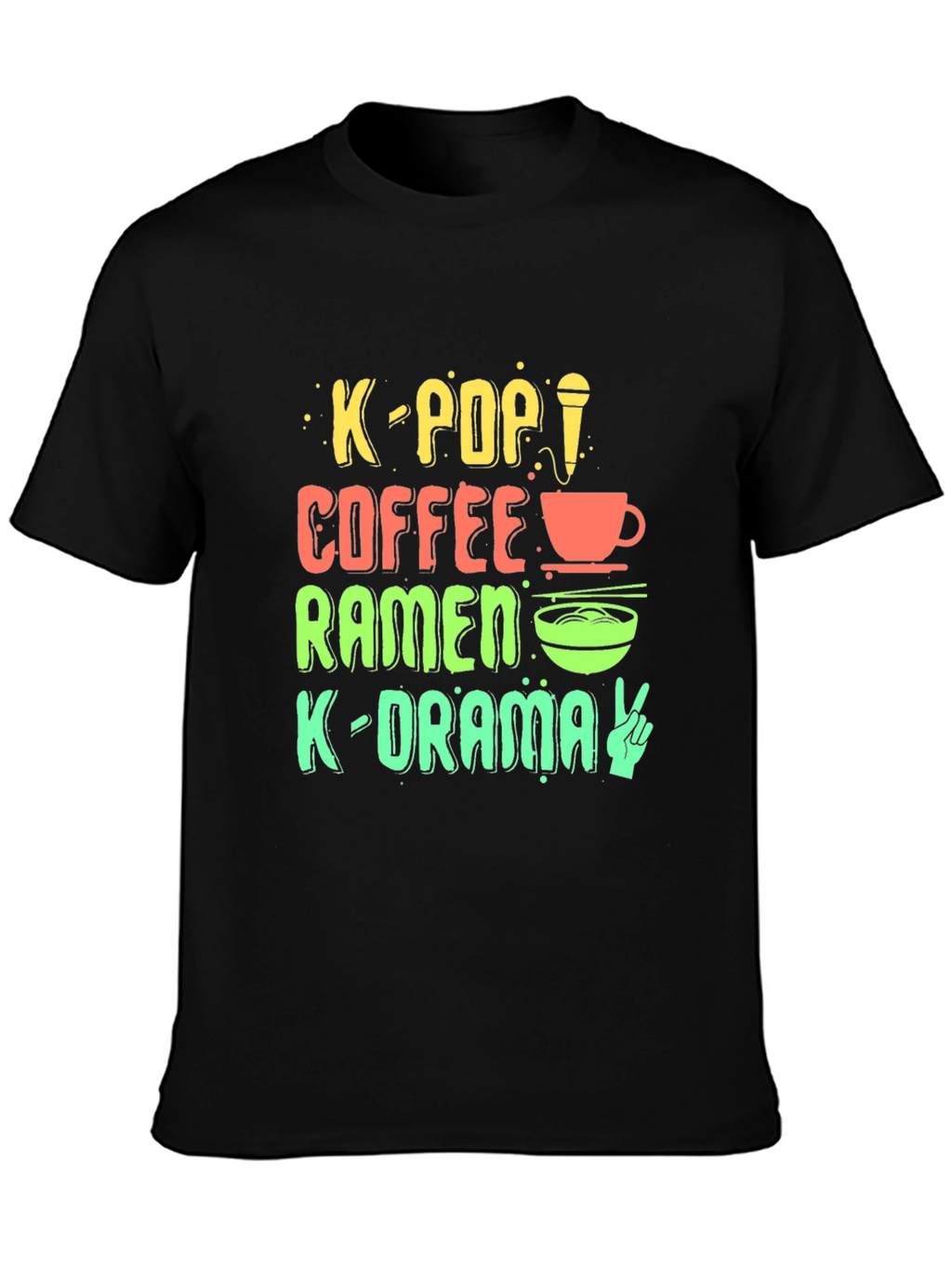 Camiseta K-Pop Café Ramen K-Drama Unisex