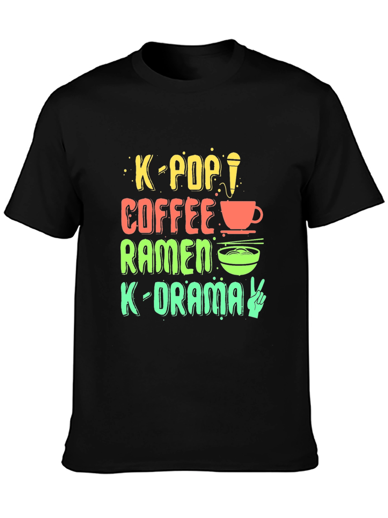Camiseta K-Pop Café Ramen K-Drama Unisex