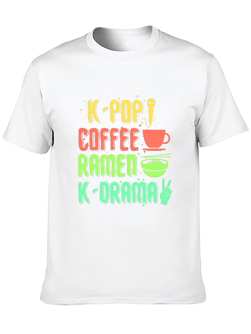 Camiseta K-Pop Café Ramen K-Drama Unisex