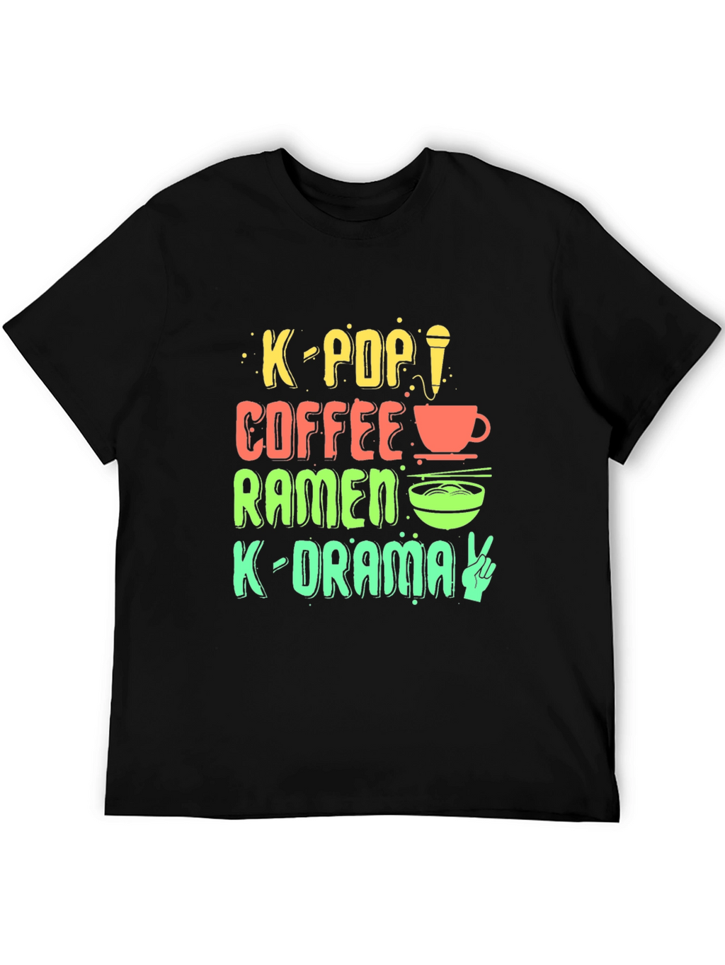 Camiseta K-Pop Café Ramen K-Drama Unisex