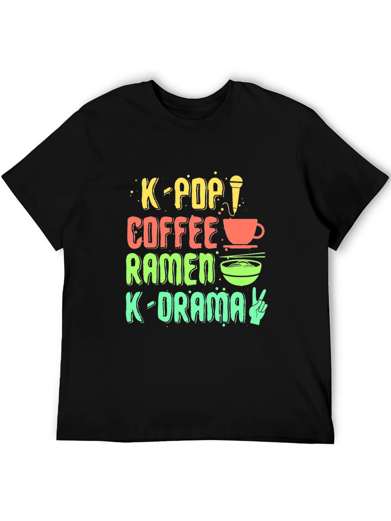 Camiseta K-Pop Café Ramen K-Drama Unisex