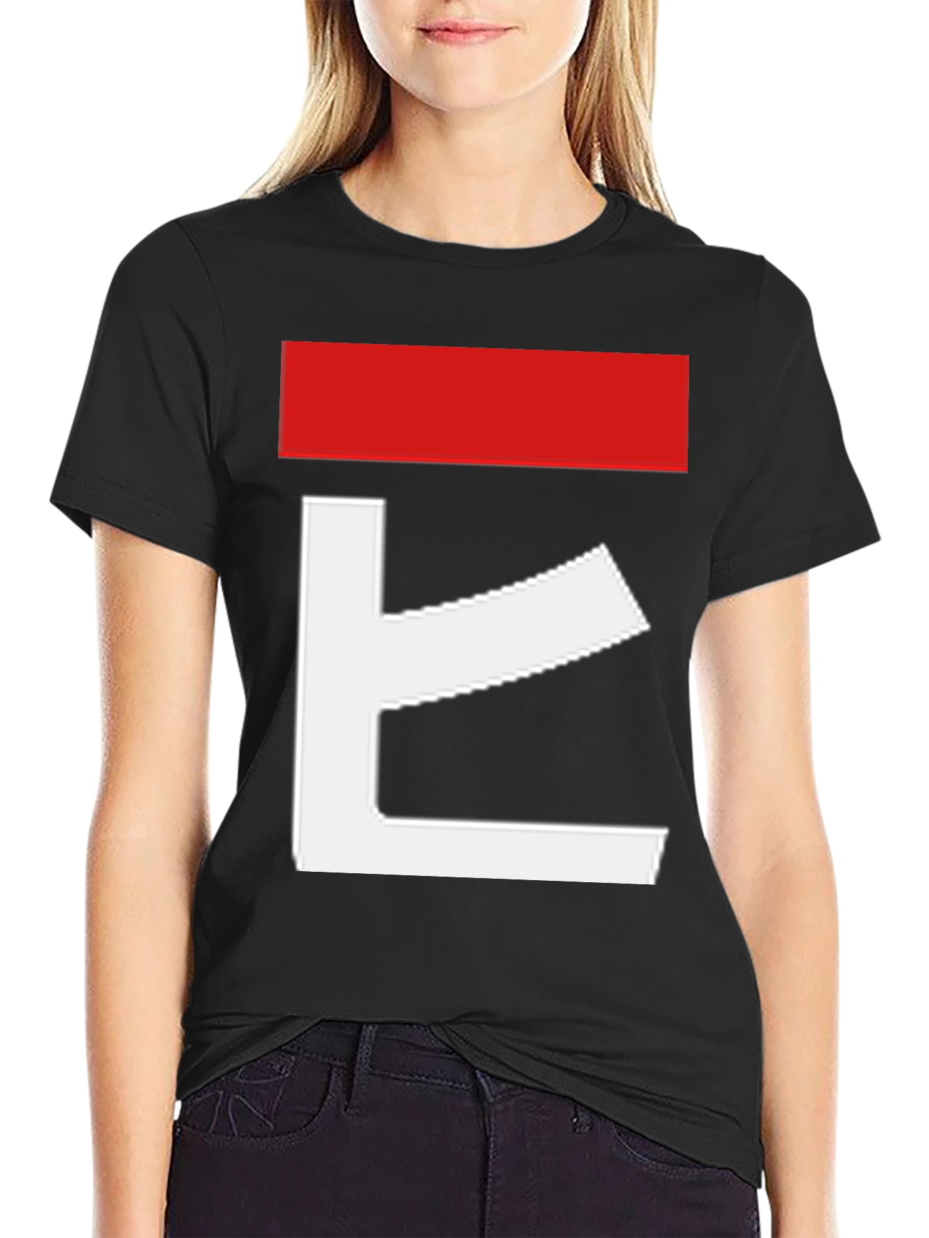Camiseta Hombre Diseño Abstracto Rojo y Blanco