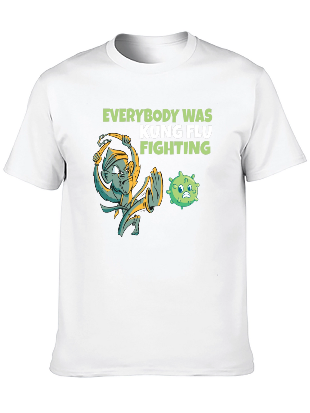 Camiseta Kung Flu Fighting Humor Negro