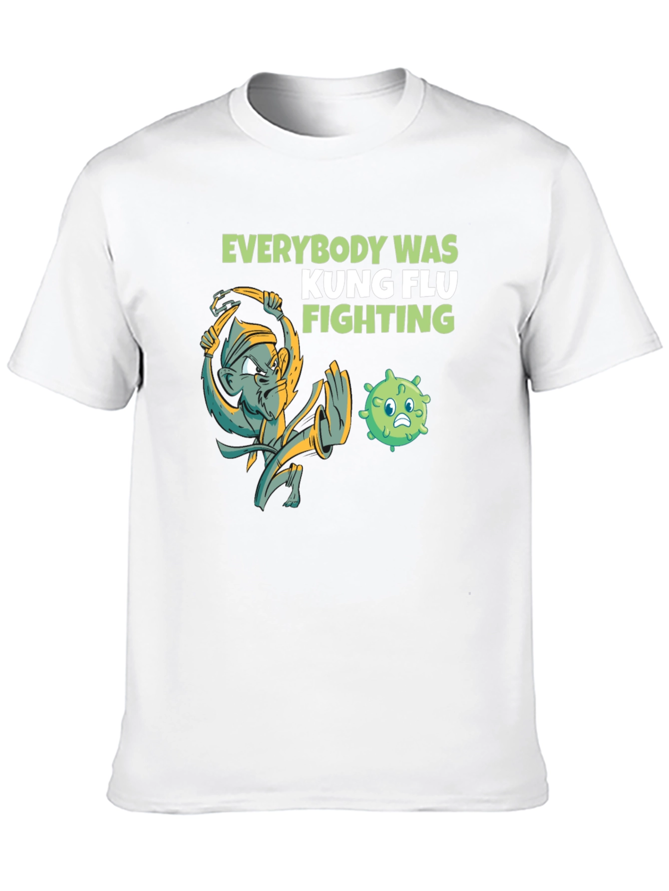 Camiseta Kung Flu Fighting Humor Negro