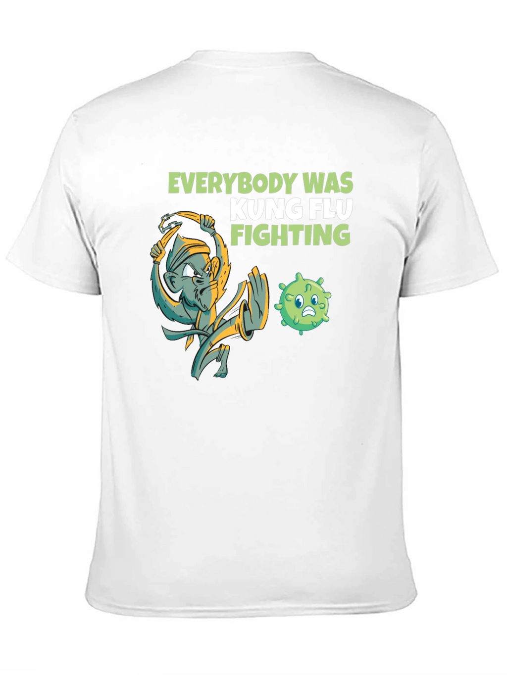 Camiseta Kung Flu Fighting Humor Negro