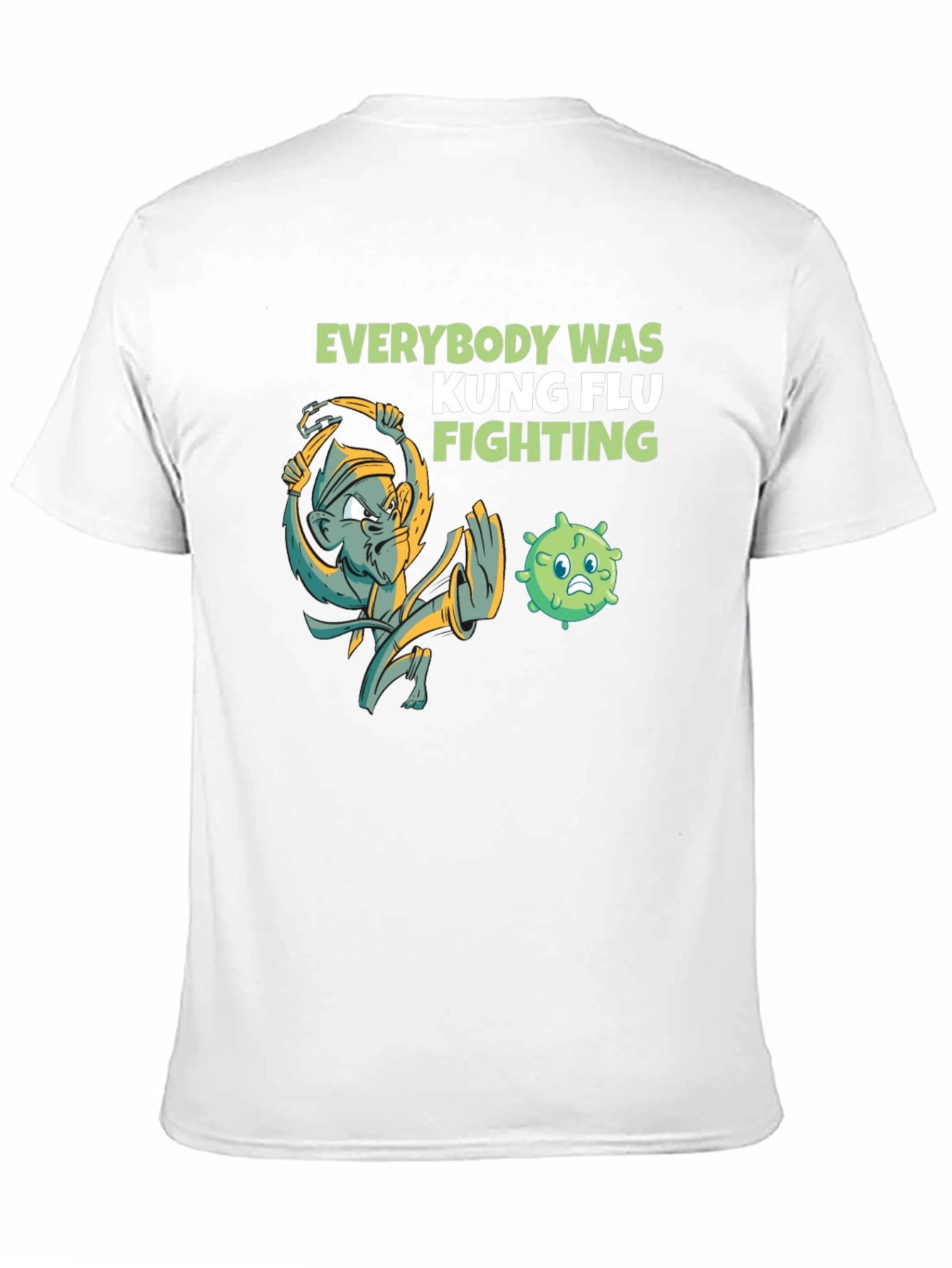 Camiseta Kung Flu Fighting Humor Negro