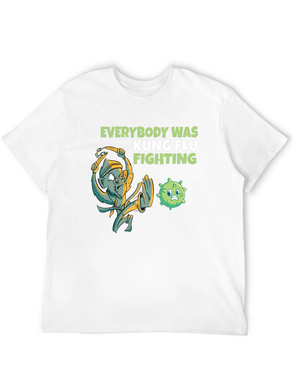 Camiseta Kung Flu Fighting Humor Negro