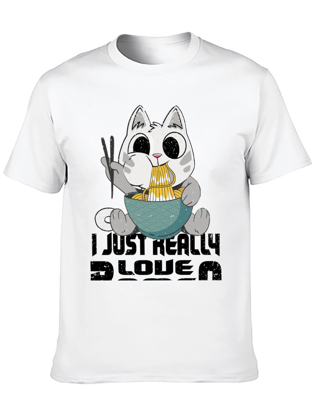 Camiseta Negra Amo el Ramen