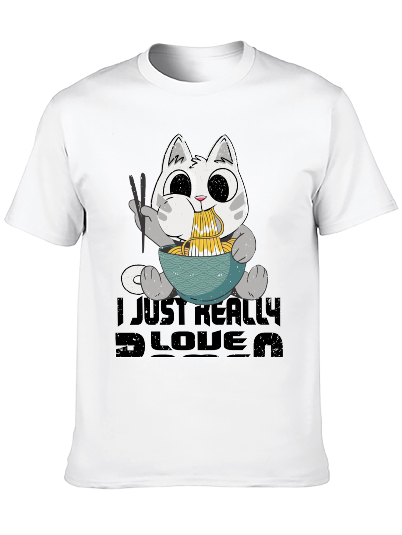 Camiseta Negra Amo el Ramen