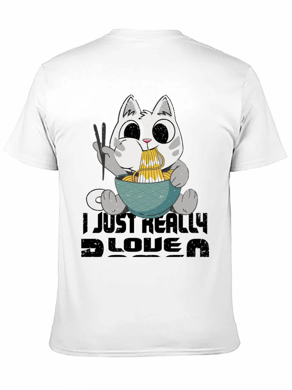 Camiseta Negra Amo el Ramen