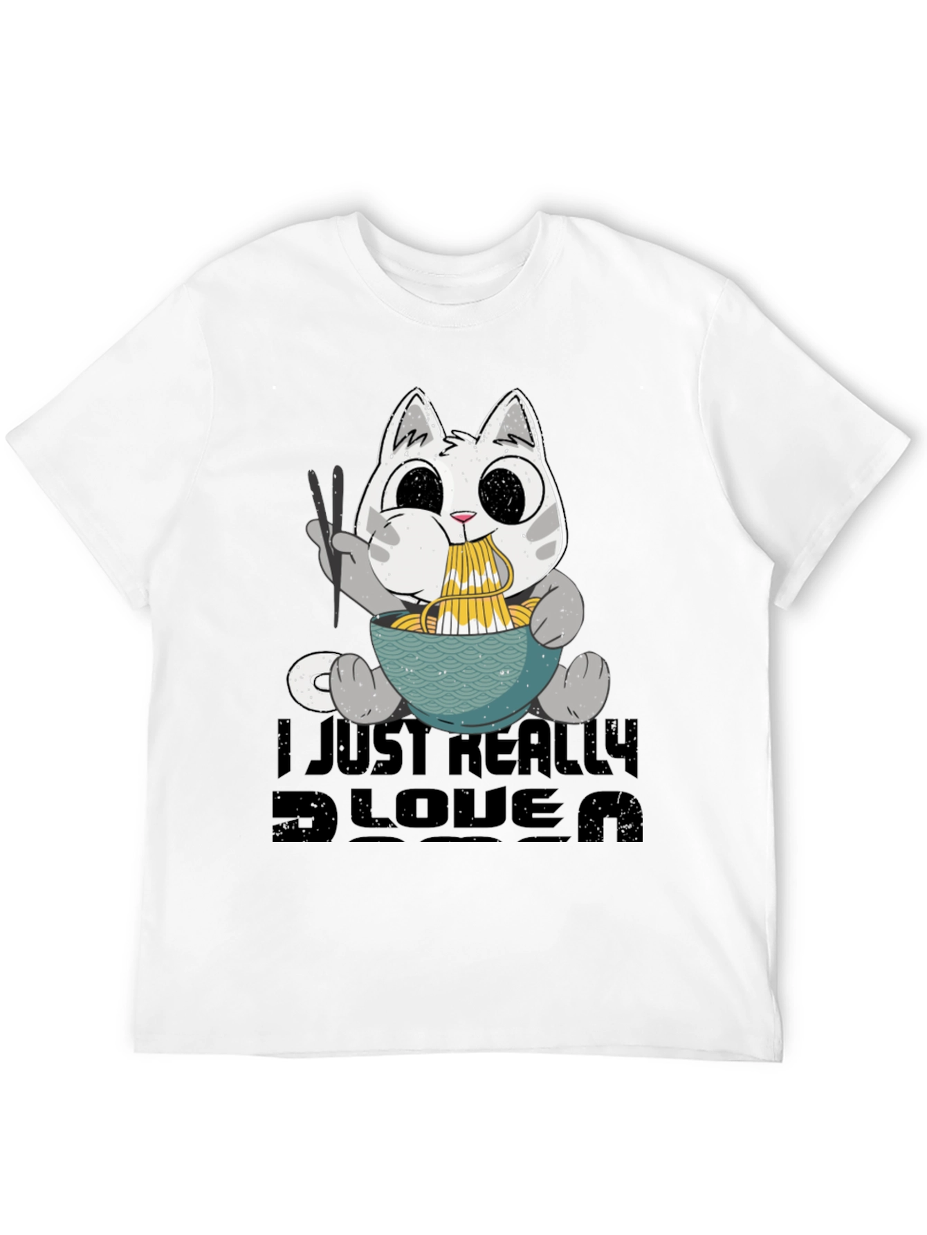 Camiseta Negra Amo el Ramen