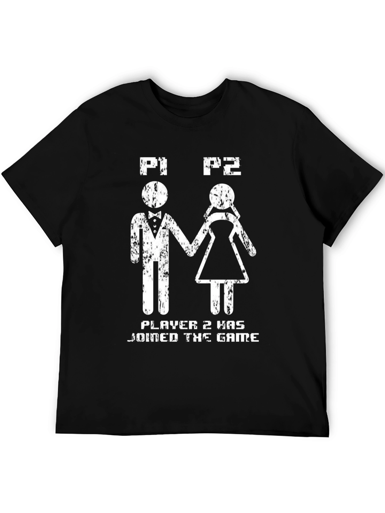 Camiseta Divertida Player 1 & 2 para Parejas Gamer