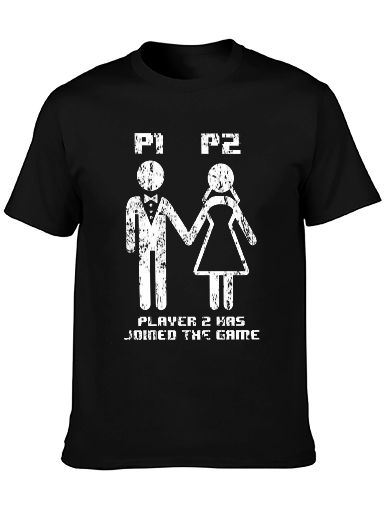 Camiseta Divertida Player 1 & 2 para Parejas Gamer