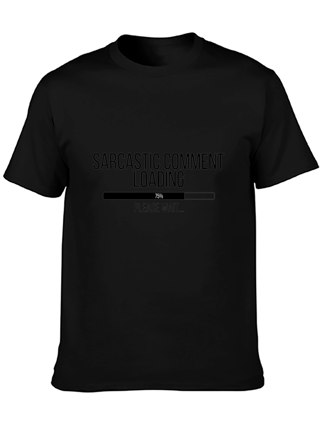 Camiseta Negra Comentario Sarcástico