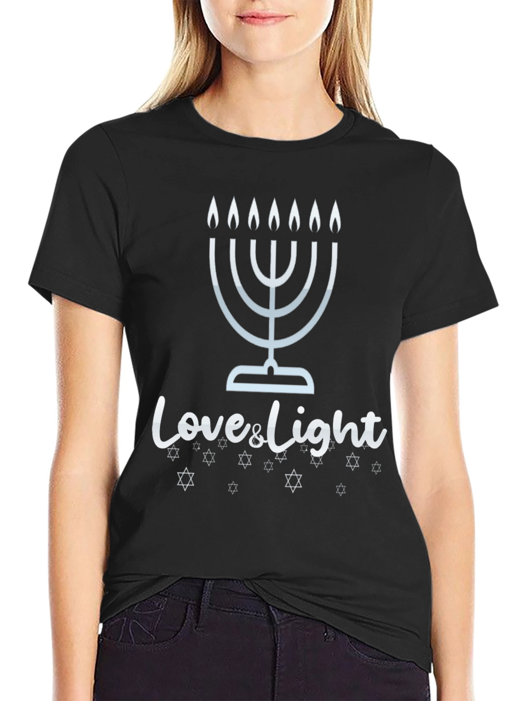 Camiseta Hombre Hanukkah Love & Light