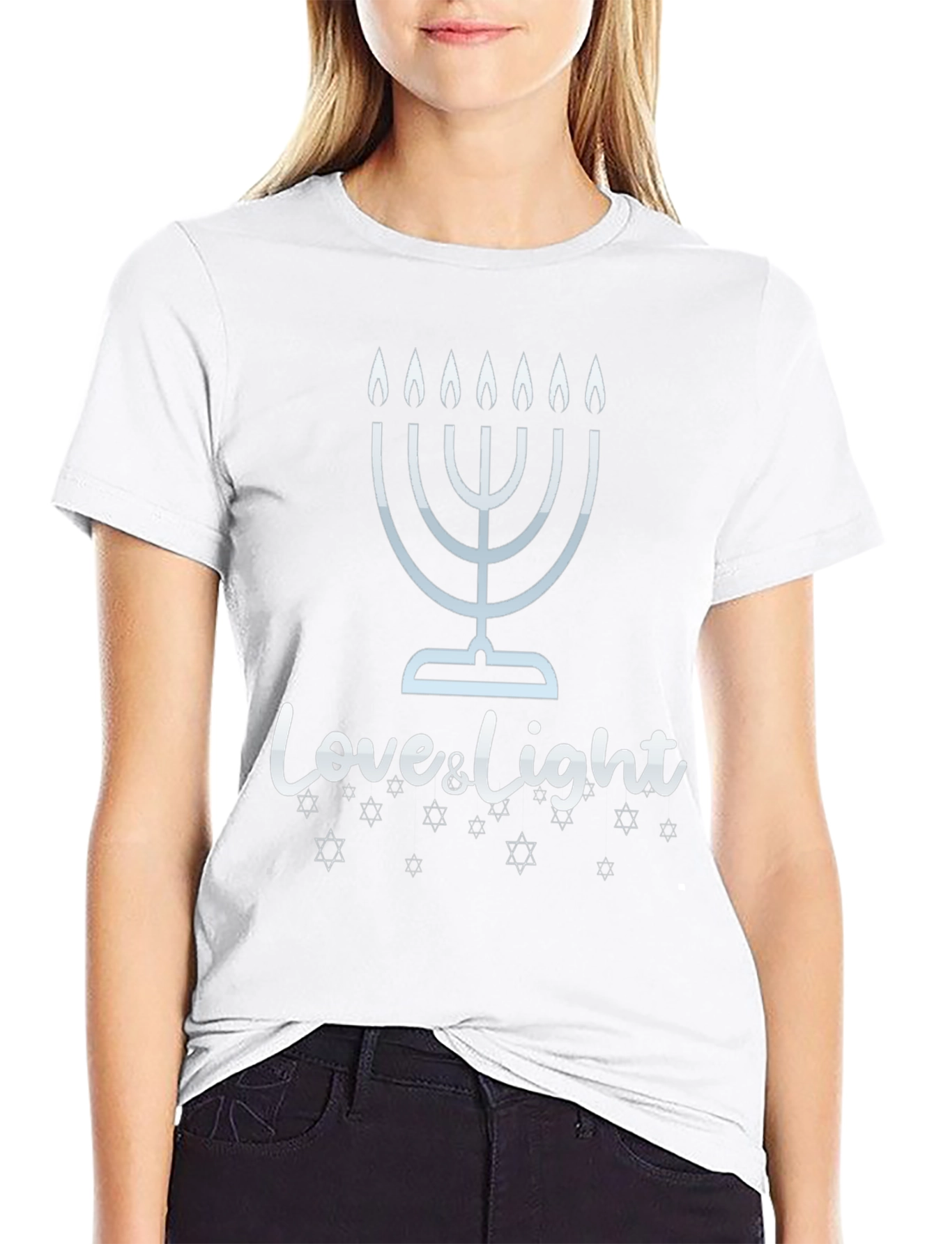 Camiseta Hombre Hanukkah Love & Light