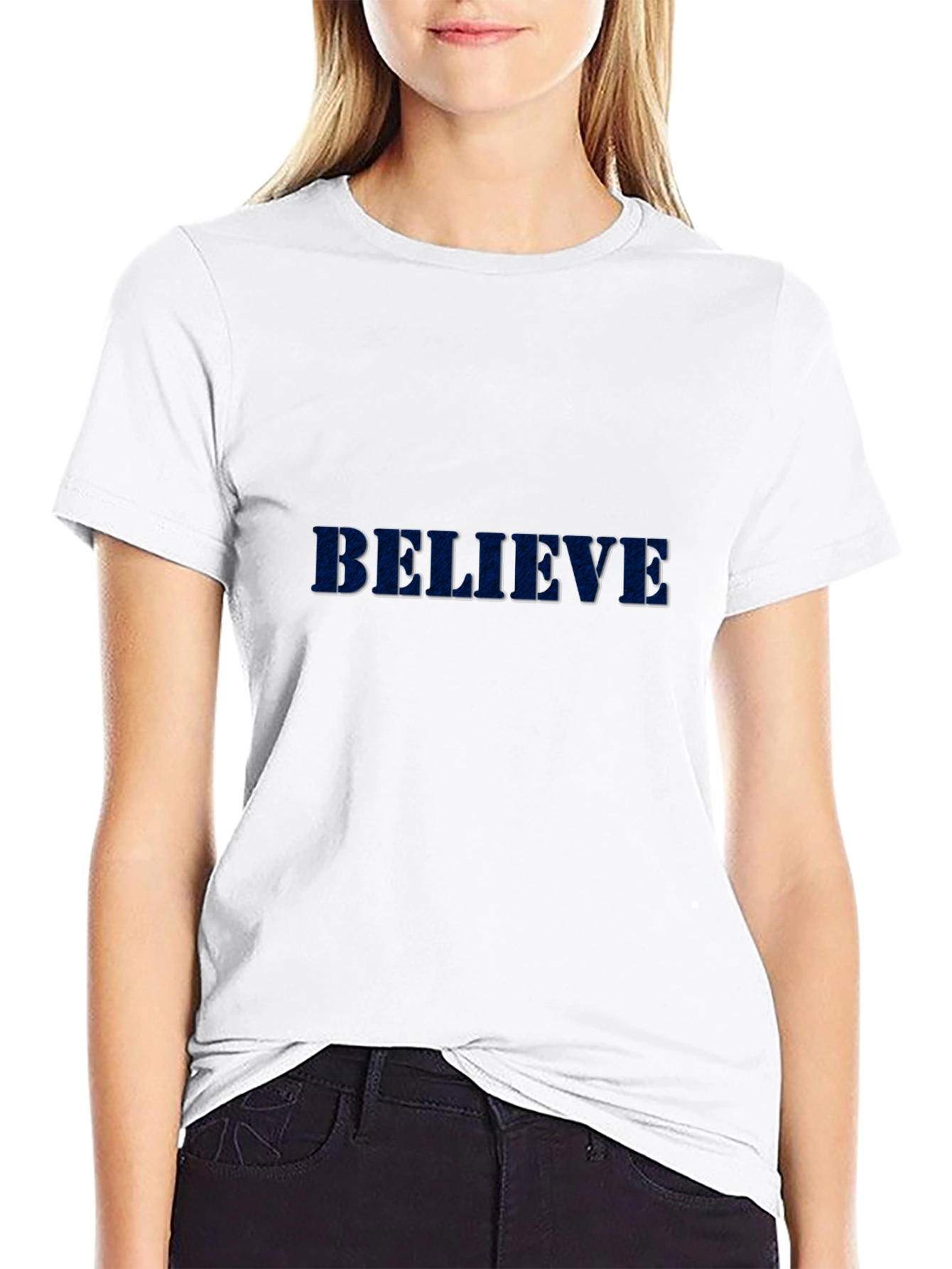 Camiseta Negra Believe para Hombre