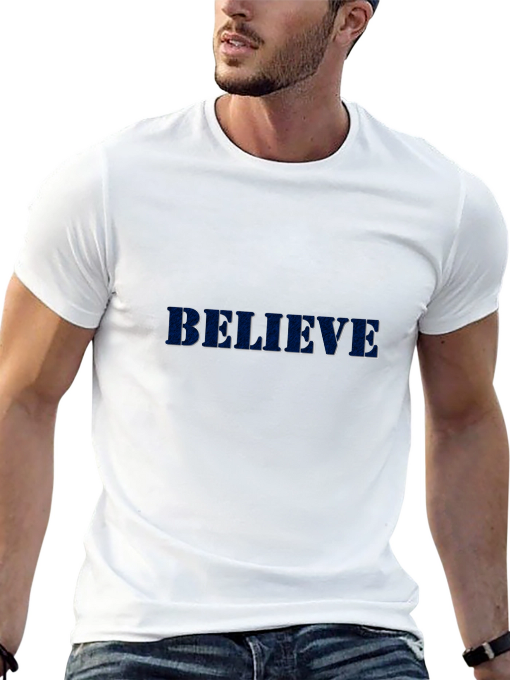 Camiseta Negra Believe para Hombre