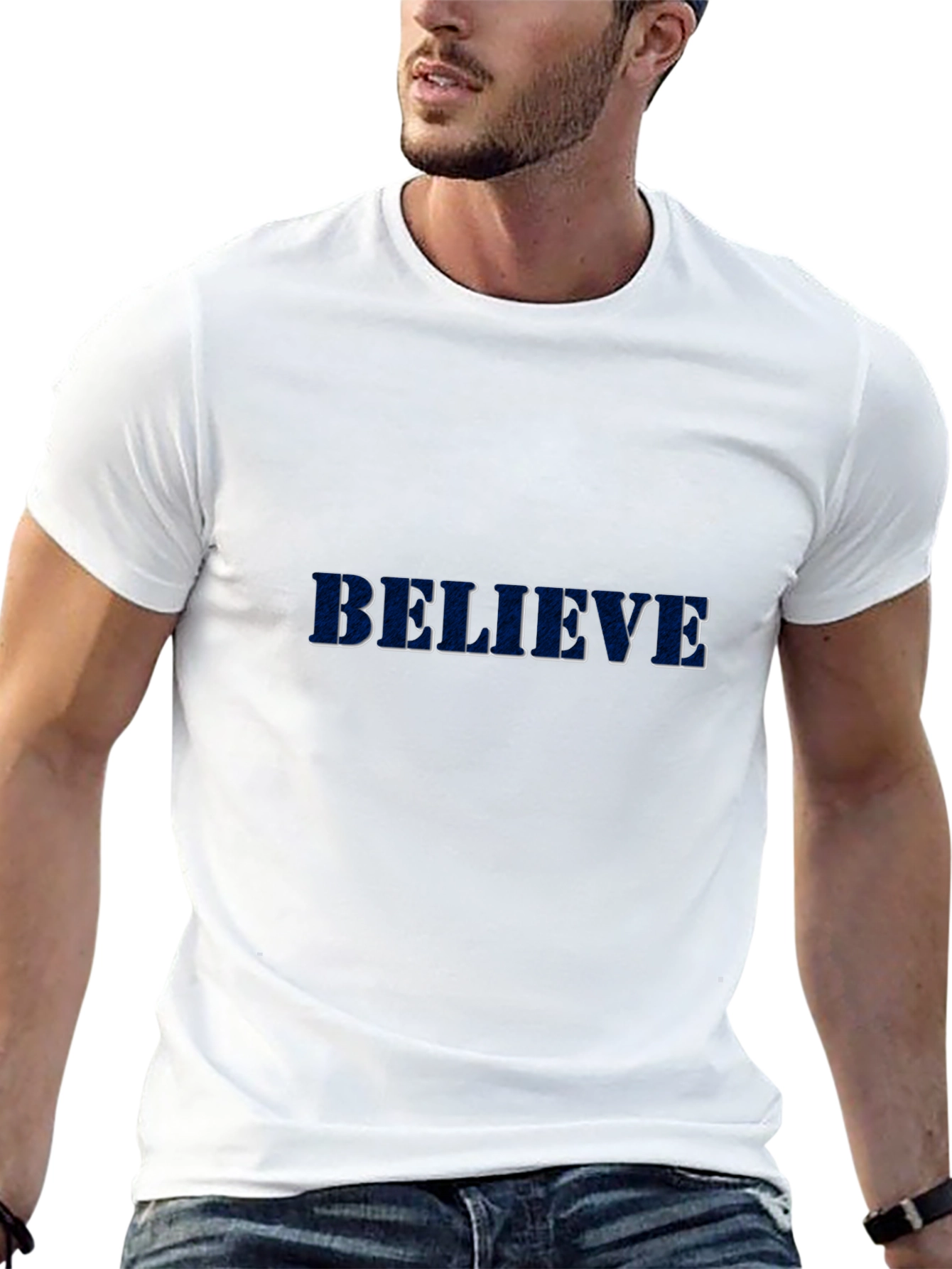 Camiseta Negra Believe para Hombre