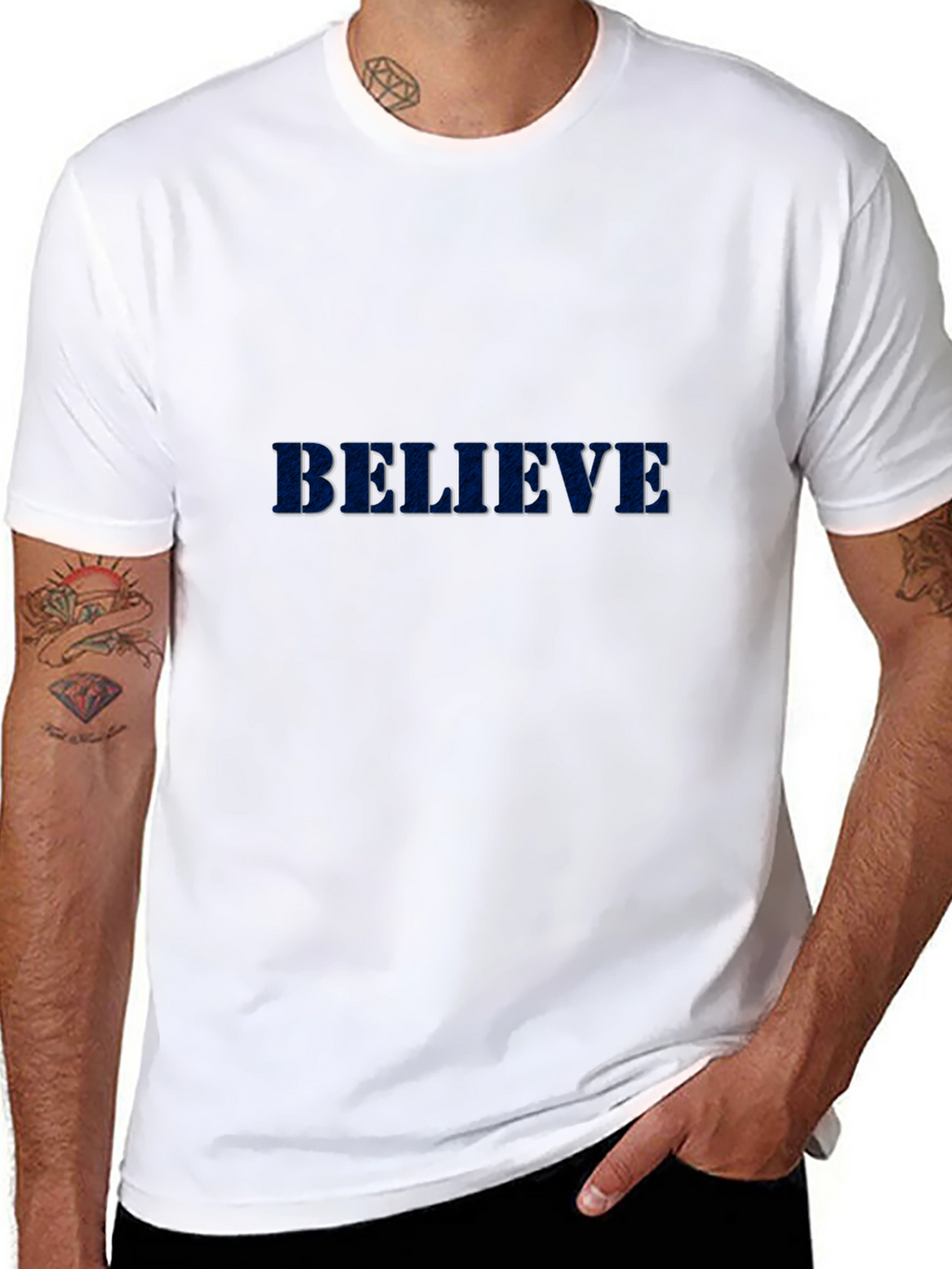 Camiseta Negra Believe para Hombre