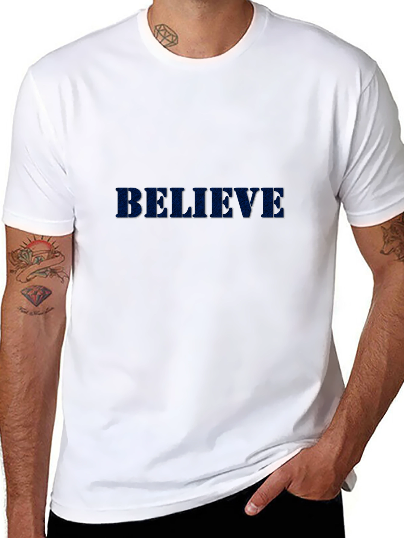 Camiseta Negra Believe para Hombre