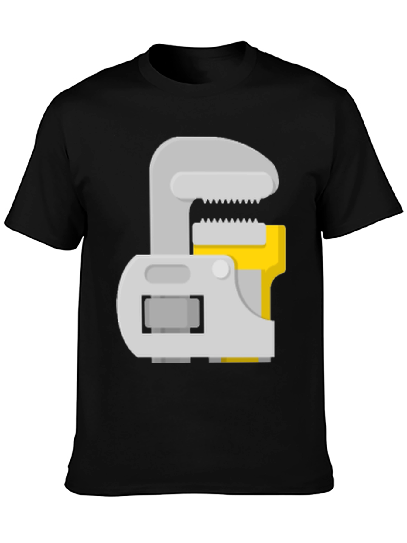 Camiseta Negra con Diseño de Llave Ajustable