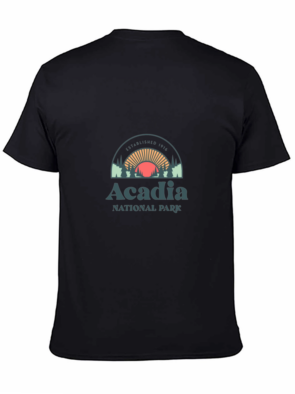 Camiseta Negra Acadia National Park