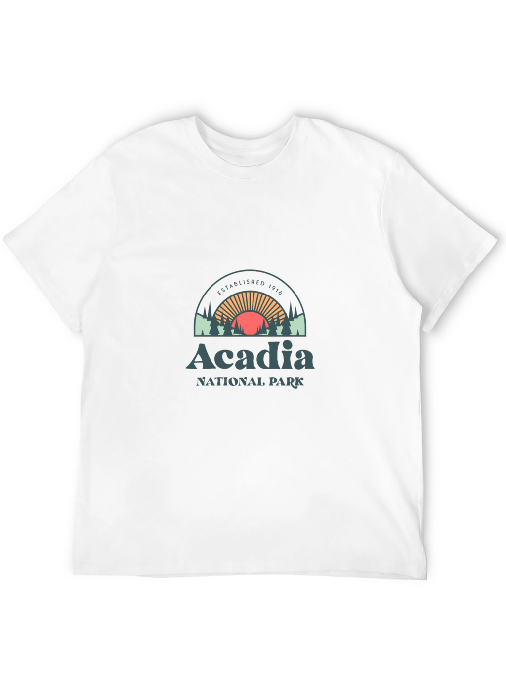 Camiseta Negra Acadia National Park