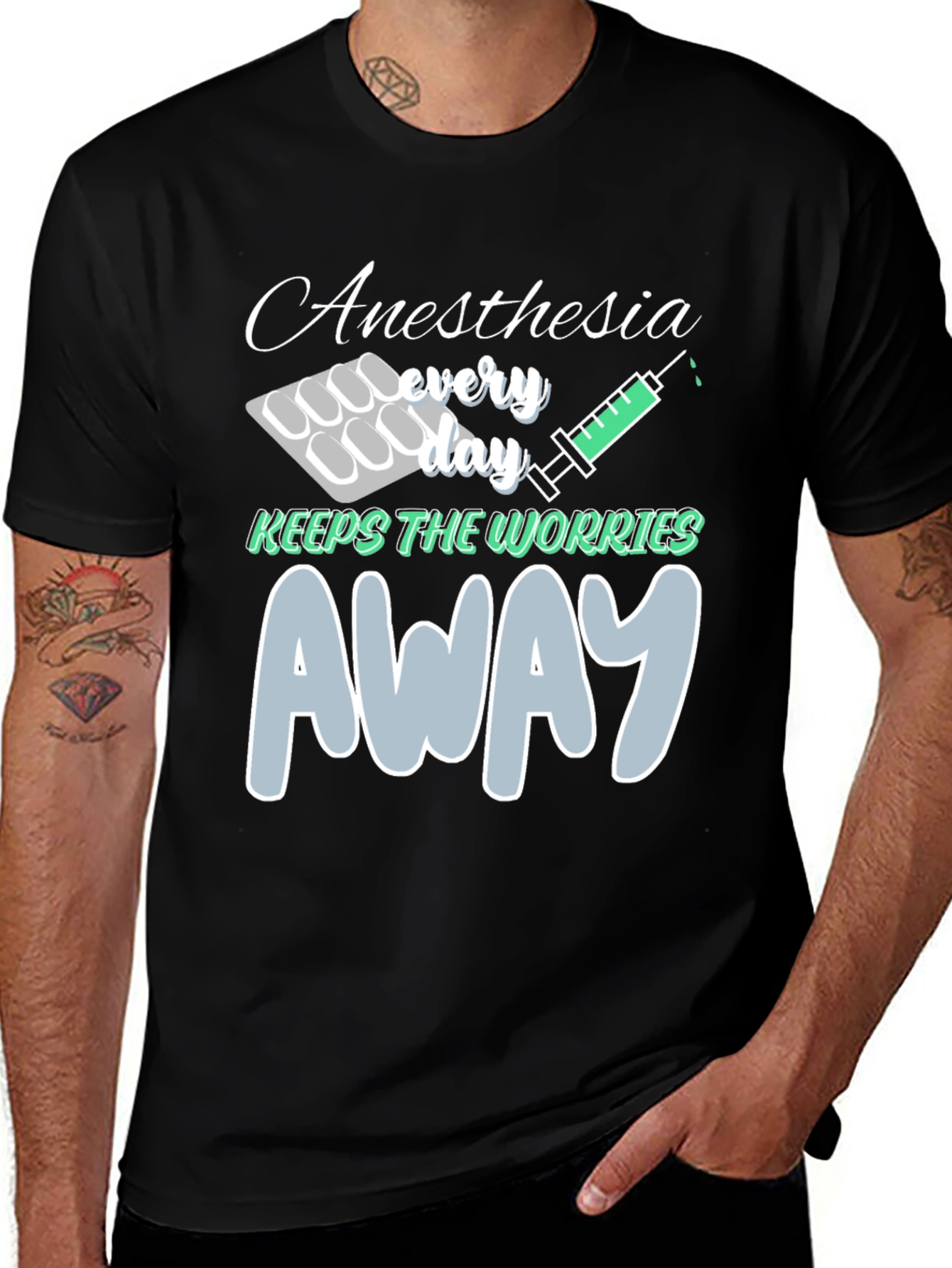 Camiseta Negra Anestesia
