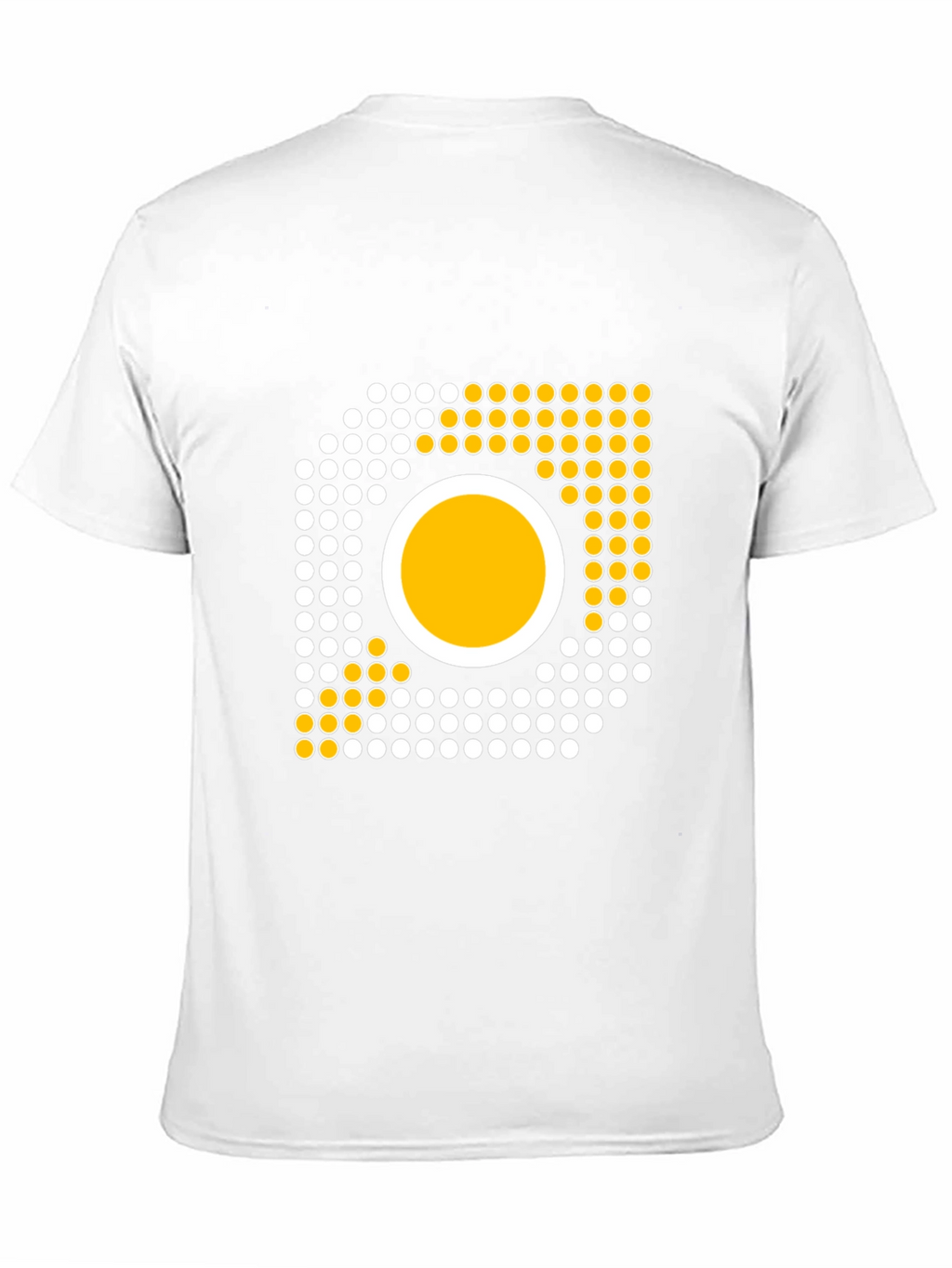 Camiseta Negra con Diseño Abstracto de Círculos