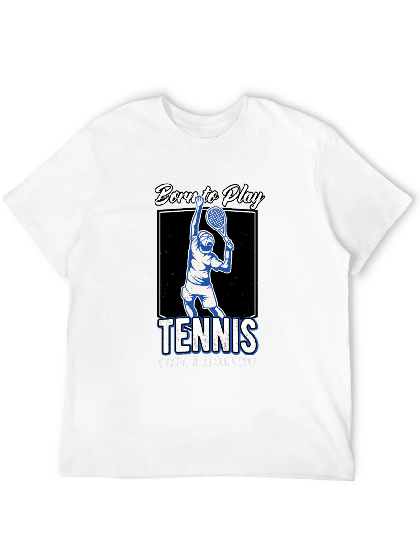 Camiseta Hombre Negra Born to Play Tennis