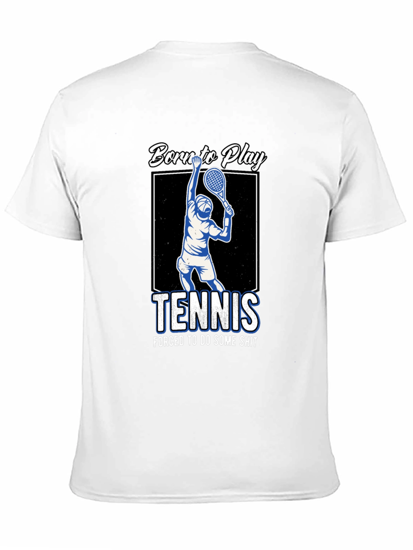 Camiseta Hombre Negra Born to Play Tennis
