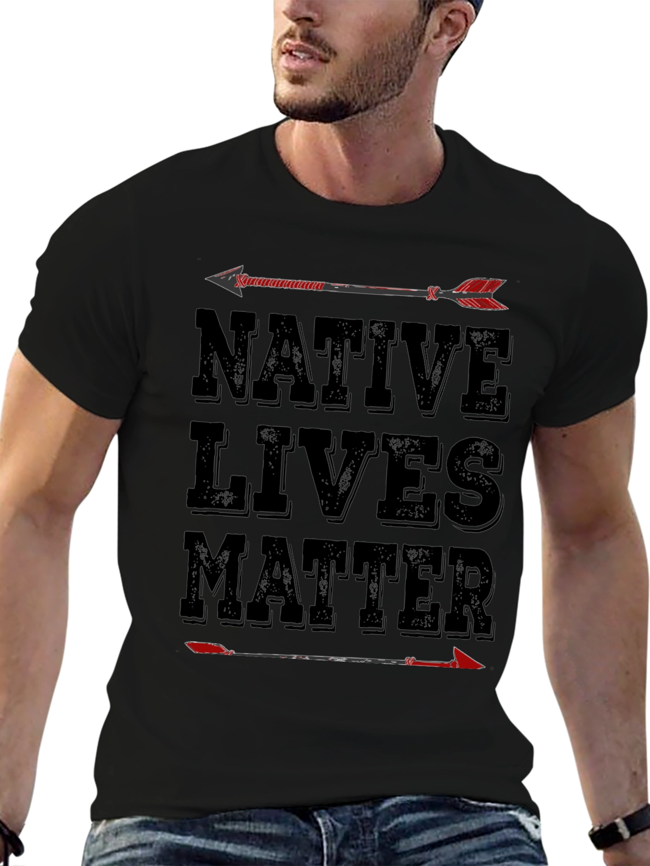 Camiseta Native Lives Matter con flechas