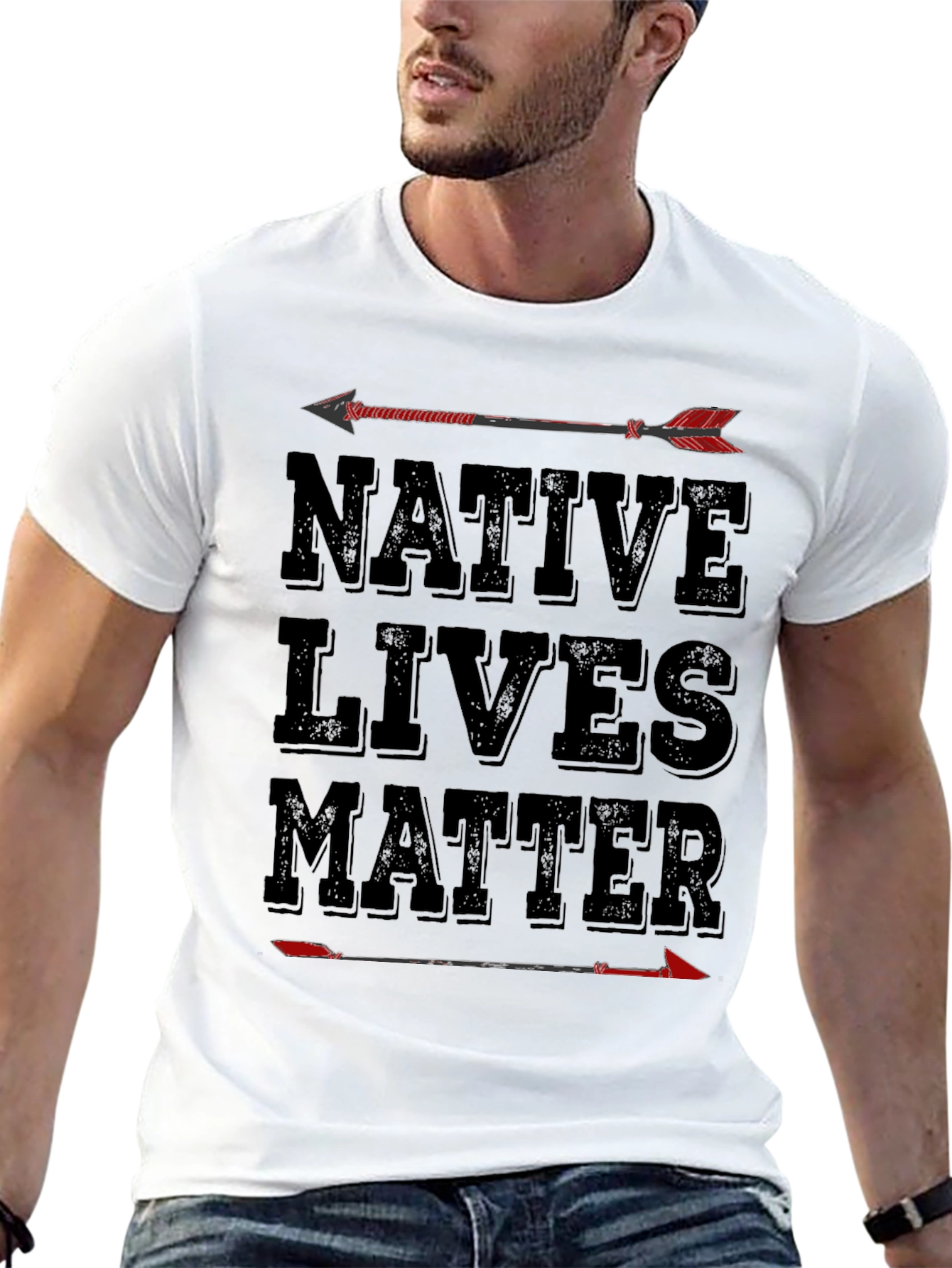 Camiseta Native Lives Matter con flechas