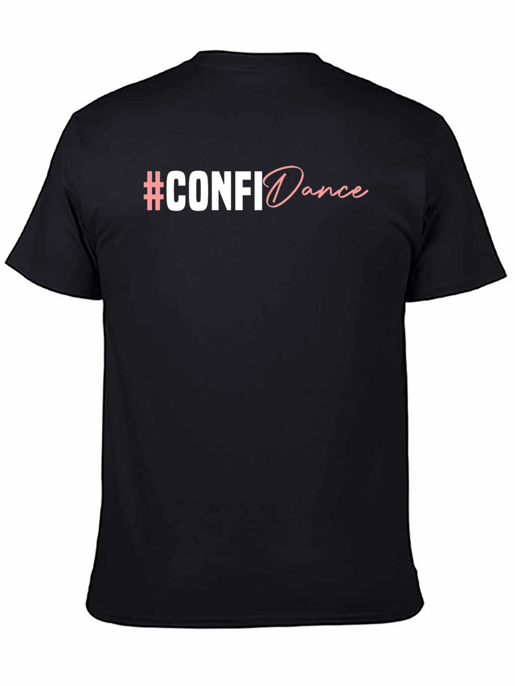 Camiseta Negra #CONFIDance - Comodidad y Estilo