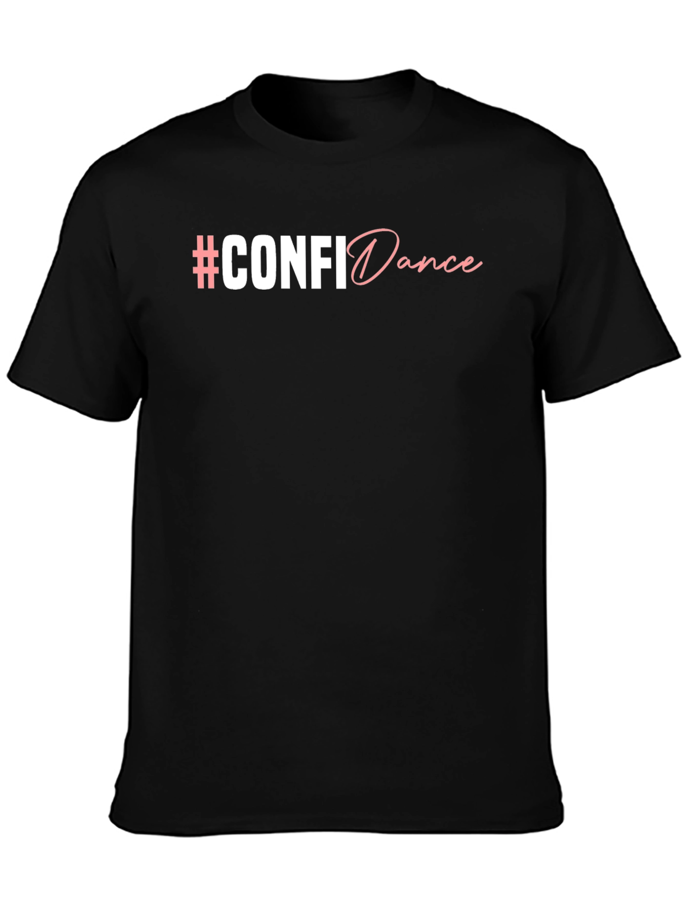 Camiseta Negra #CONFIDance - Comodidad y Estilo