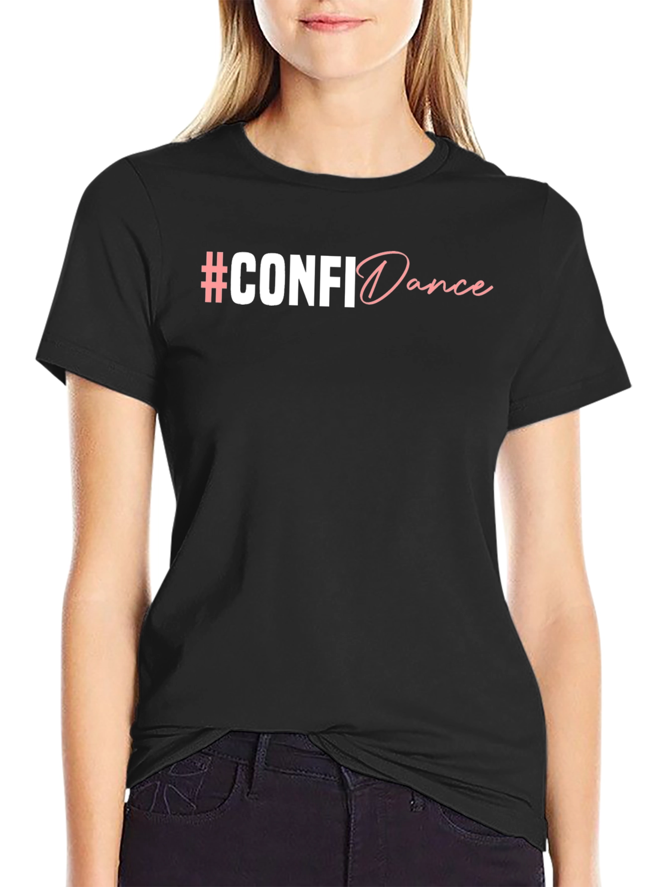 Camiseta Negra #CONFIDance - Comodidad y Estilo