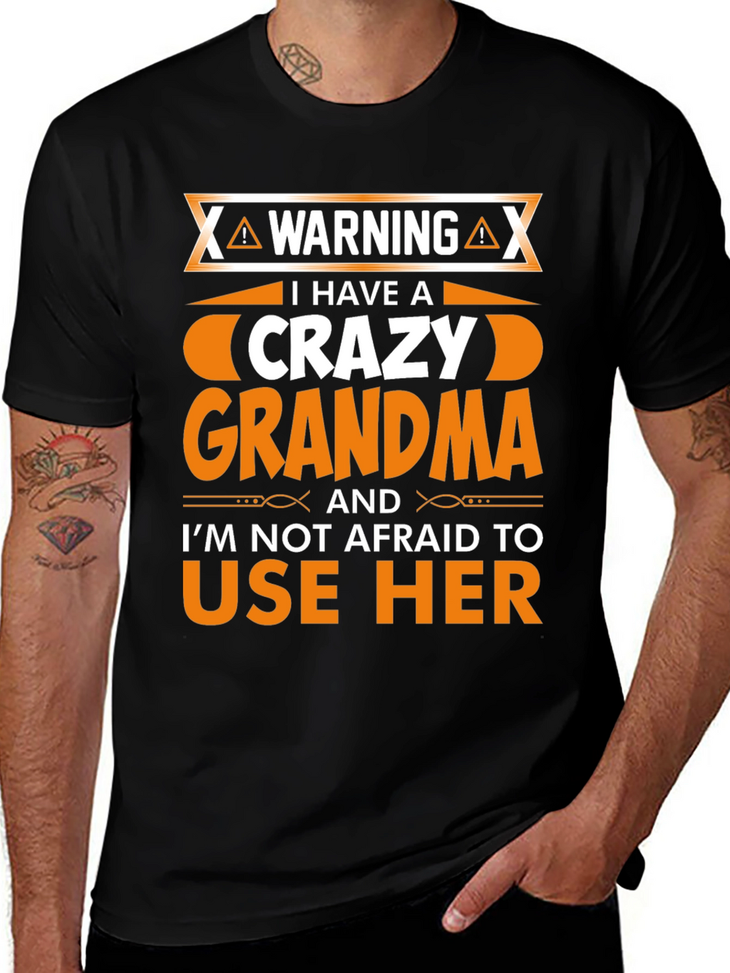 Camiseta Hombre Crazy Grandma