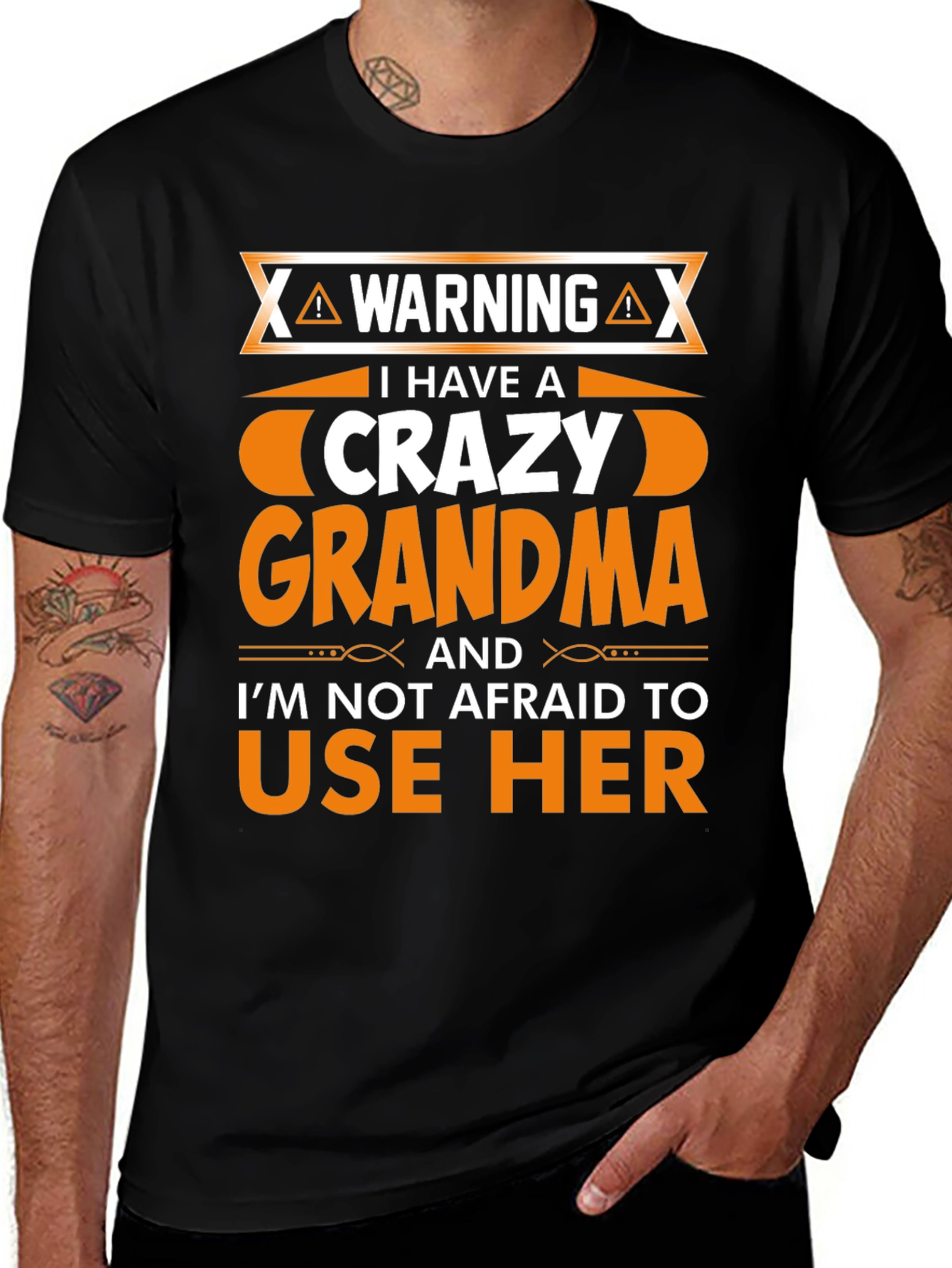 Camiseta Hombre Crazy Grandma