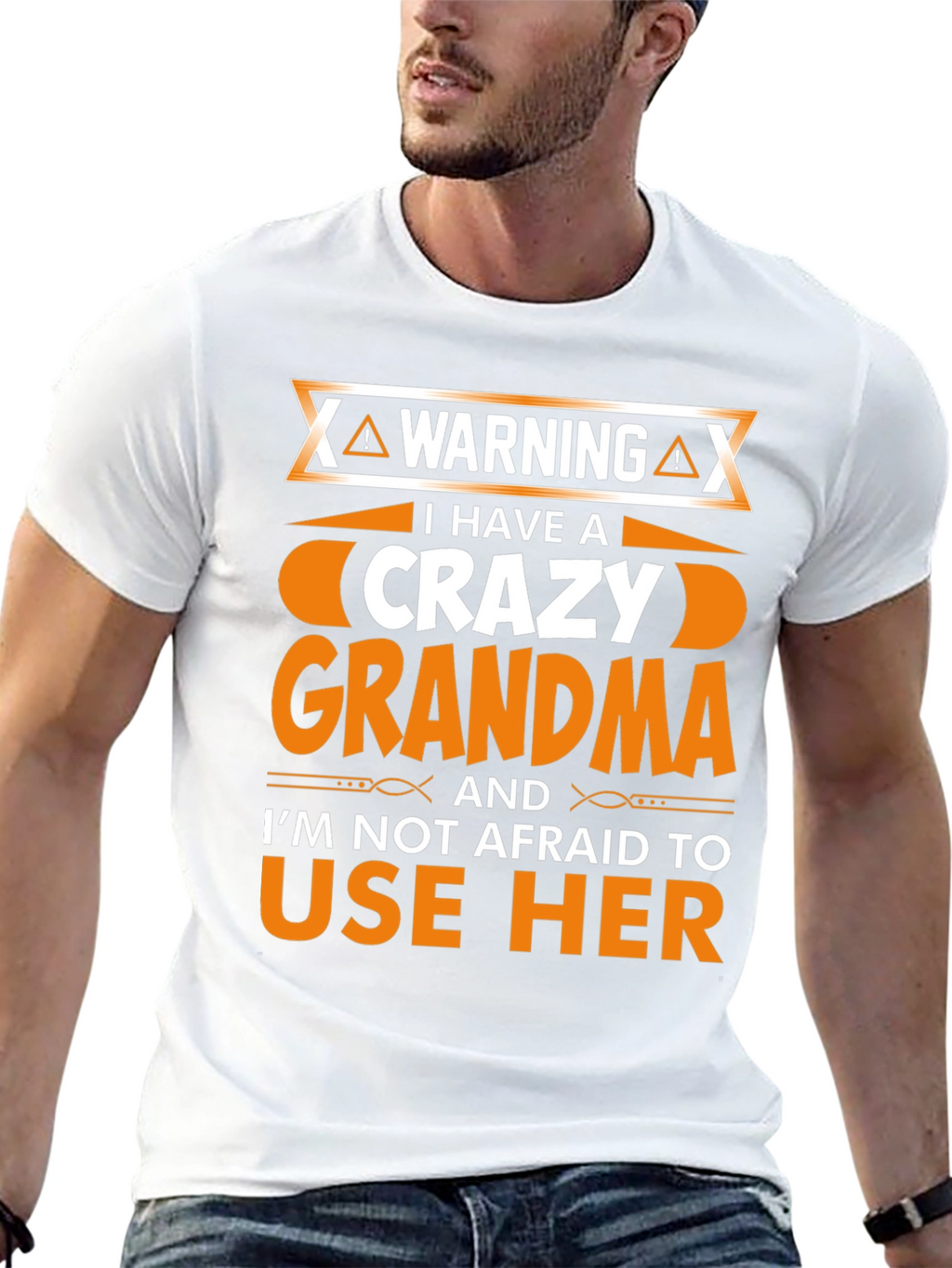 Camiseta Hombre Crazy Grandma
