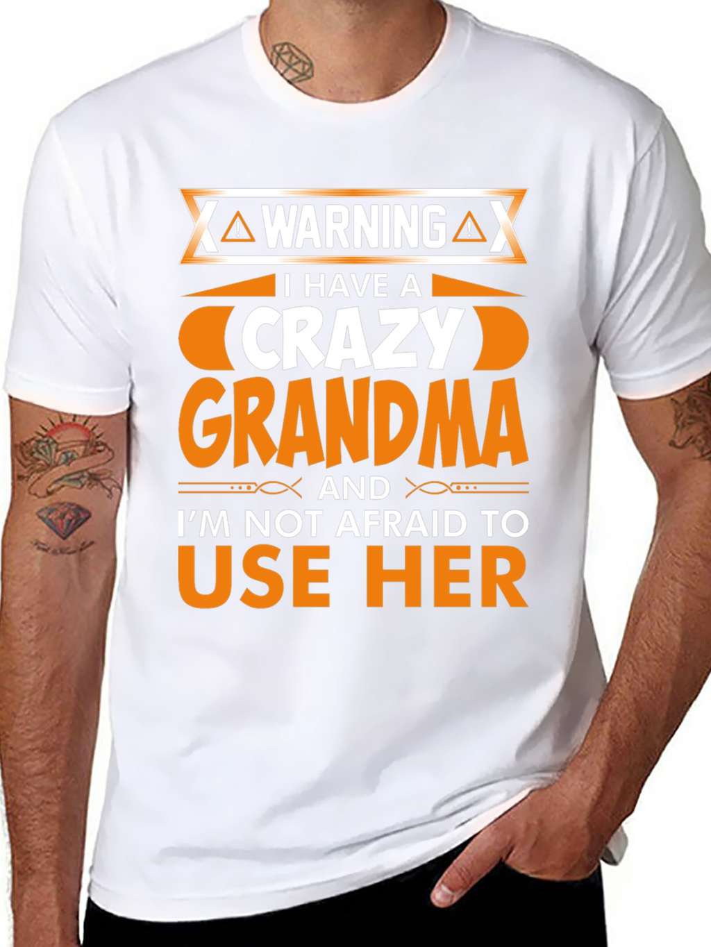 Camiseta Hombre Crazy Grandma