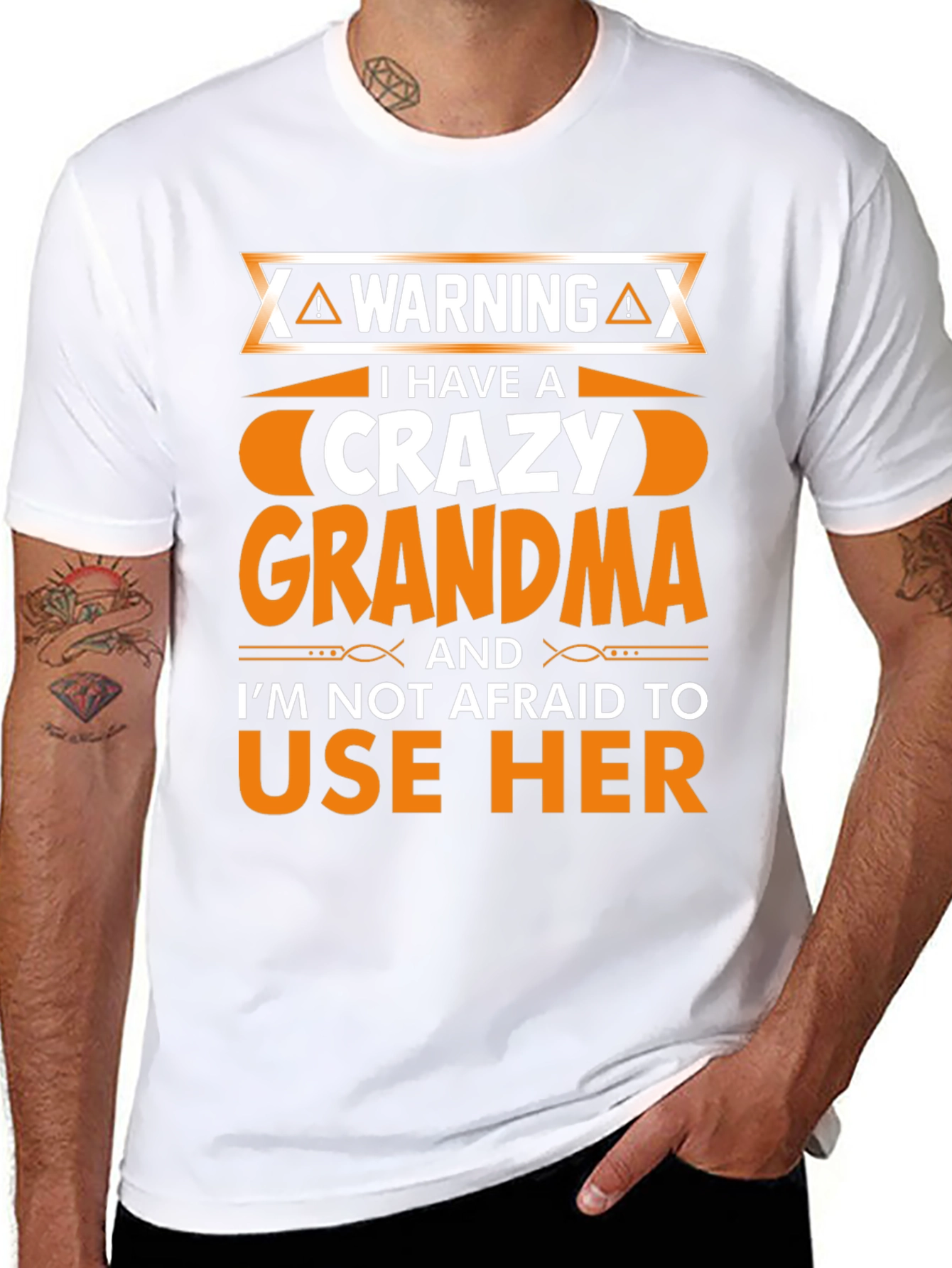 Camiseta Hombre Crazy Grandma