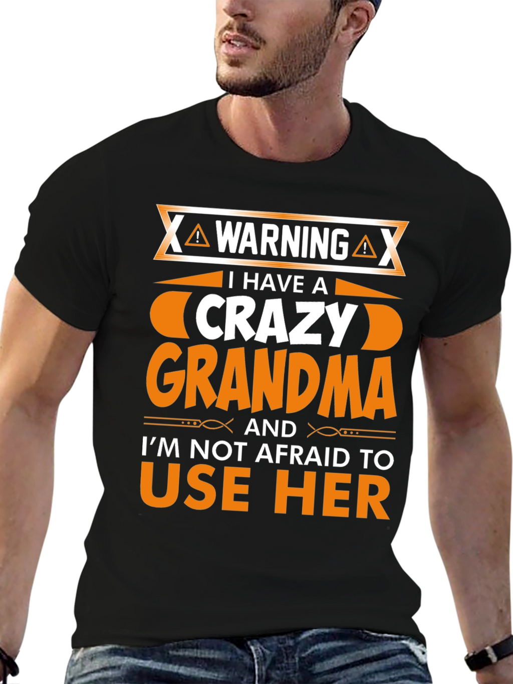 Camiseta Hombre Crazy Grandma