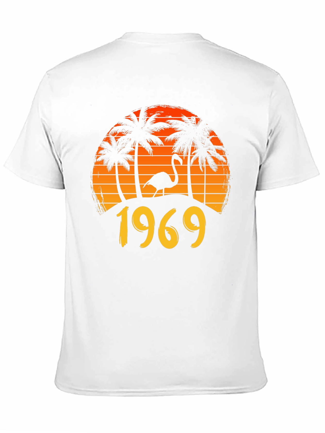 Camiseta Hombre Vintage 1969 Atardecer Tropical