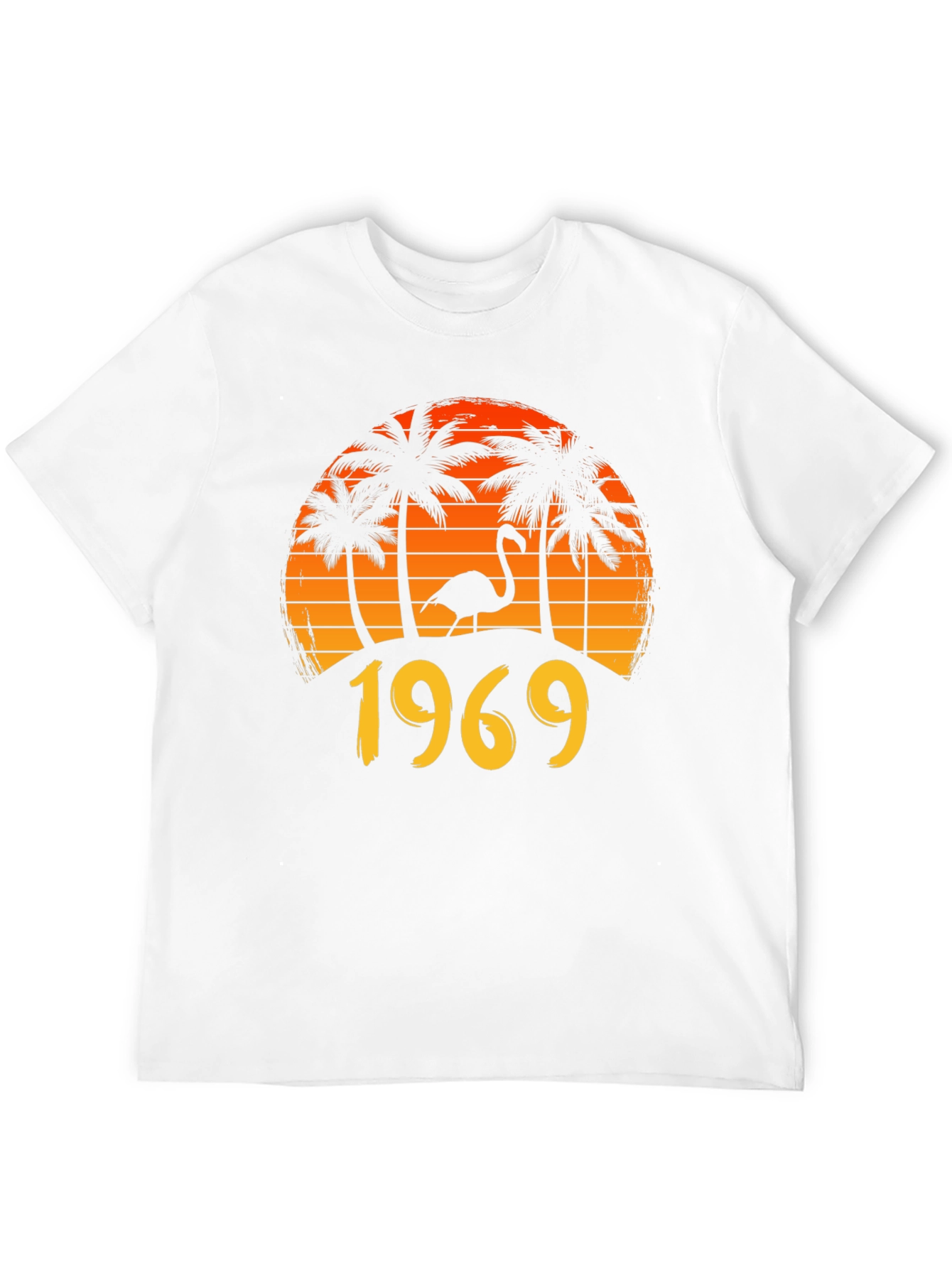 Camiseta Hombre Vintage 1969 Atardecer Tropical