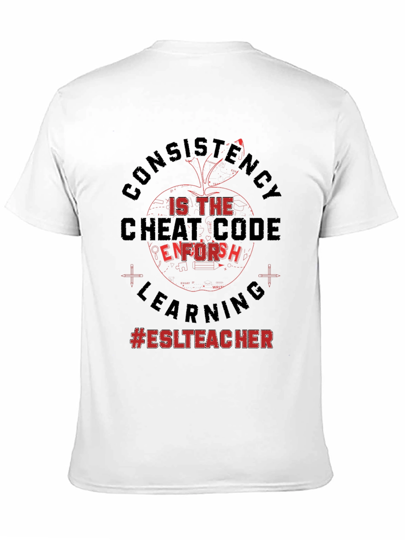 Camiseta #ESLTeacher: Consistencia el Código Secreto