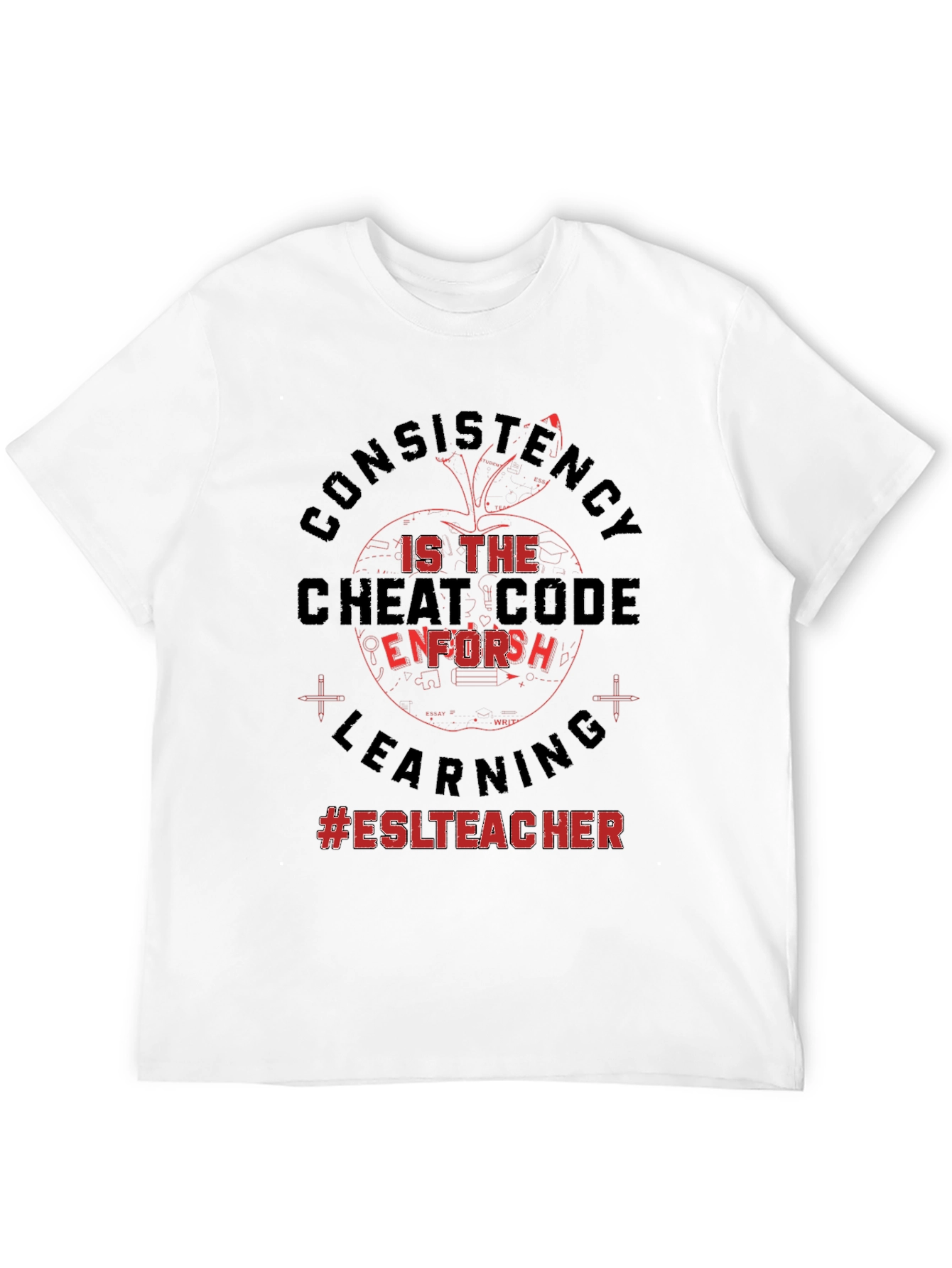 Camiseta #ESLTeacher: Consistencia el Código Secreto