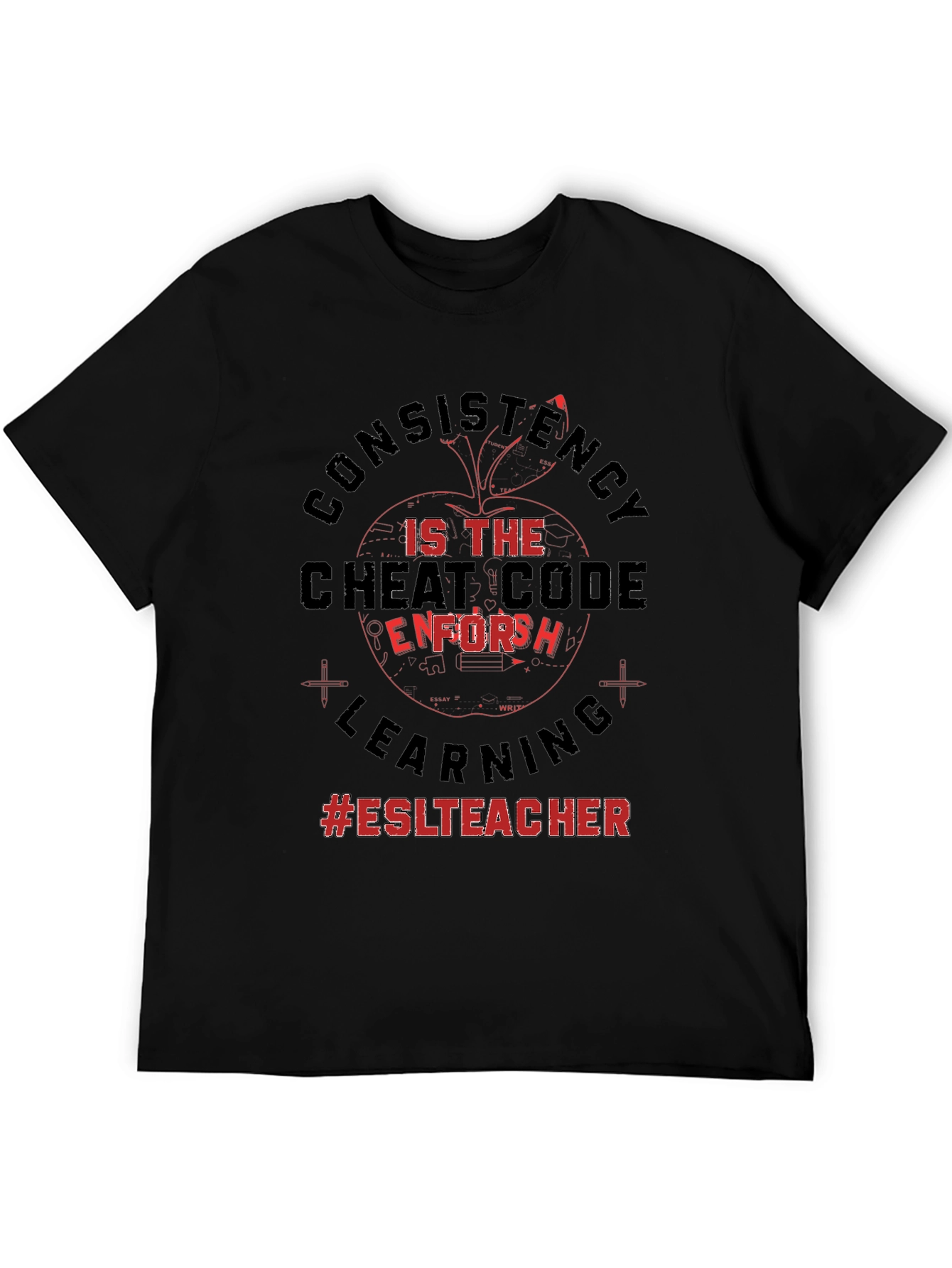 Camiseta #ESLTeacher: Consistencia el Código Secreto